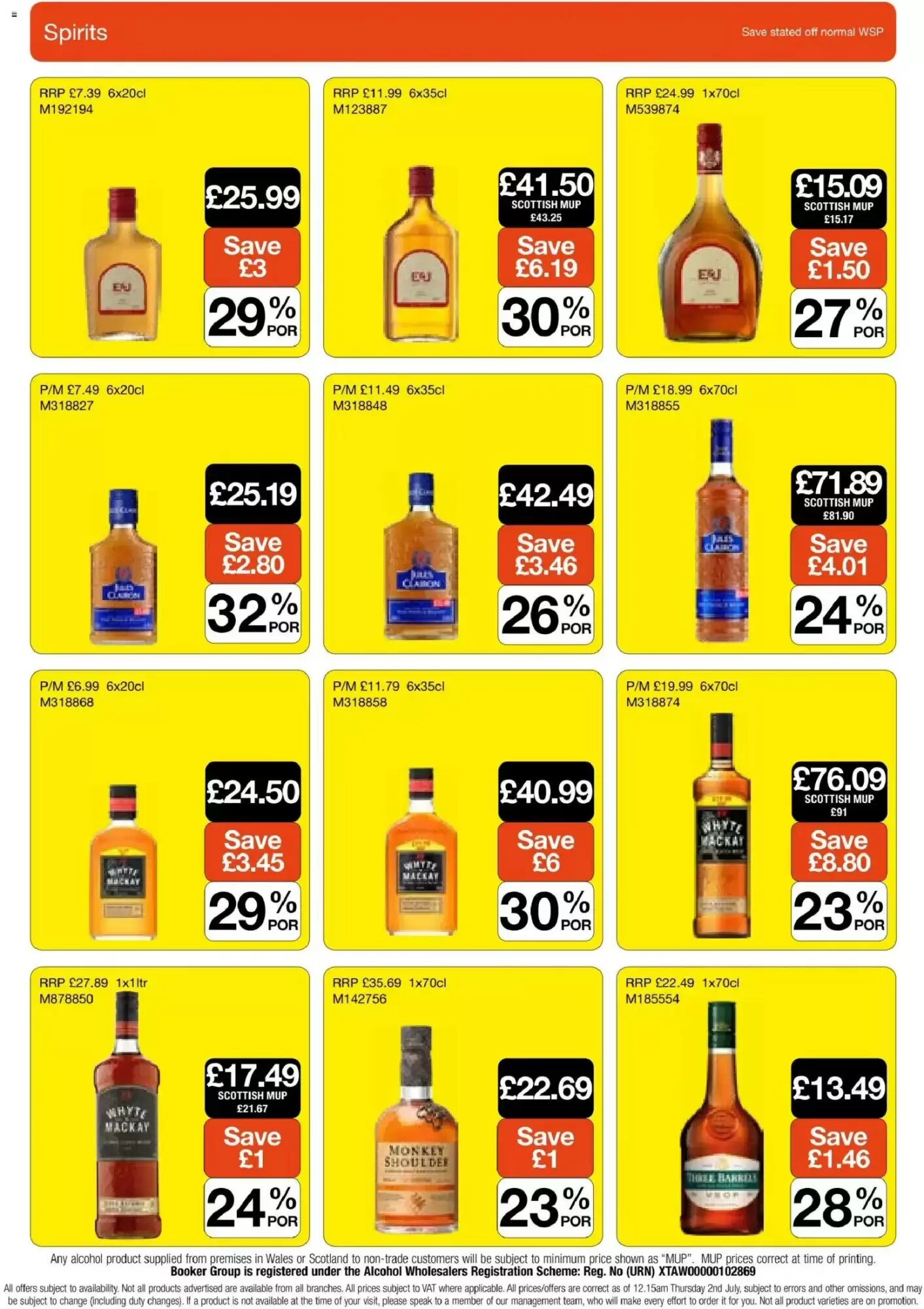Booker Wholesale offers valid from 22/07/2026 - Page 18.