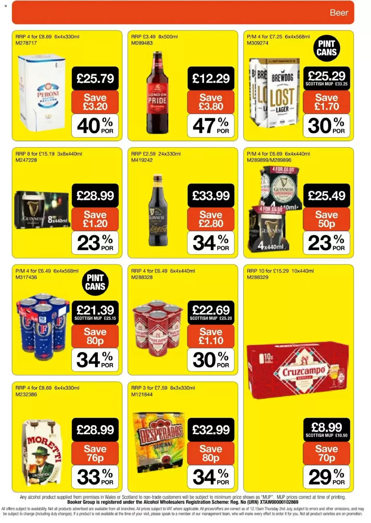 Booker Wholesale offers valid from 22/07/2026 - Page 19.