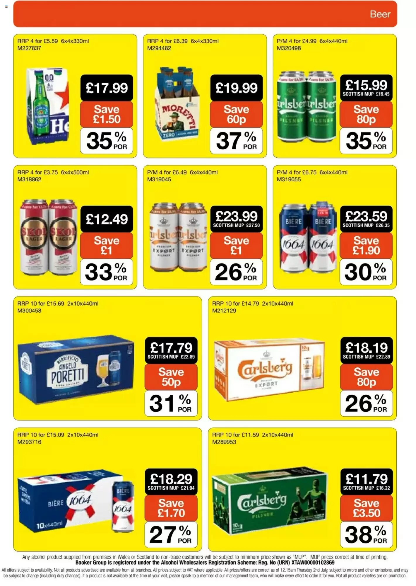 Booker Wholesale offers valid from 22/07/2026 - Page 21.