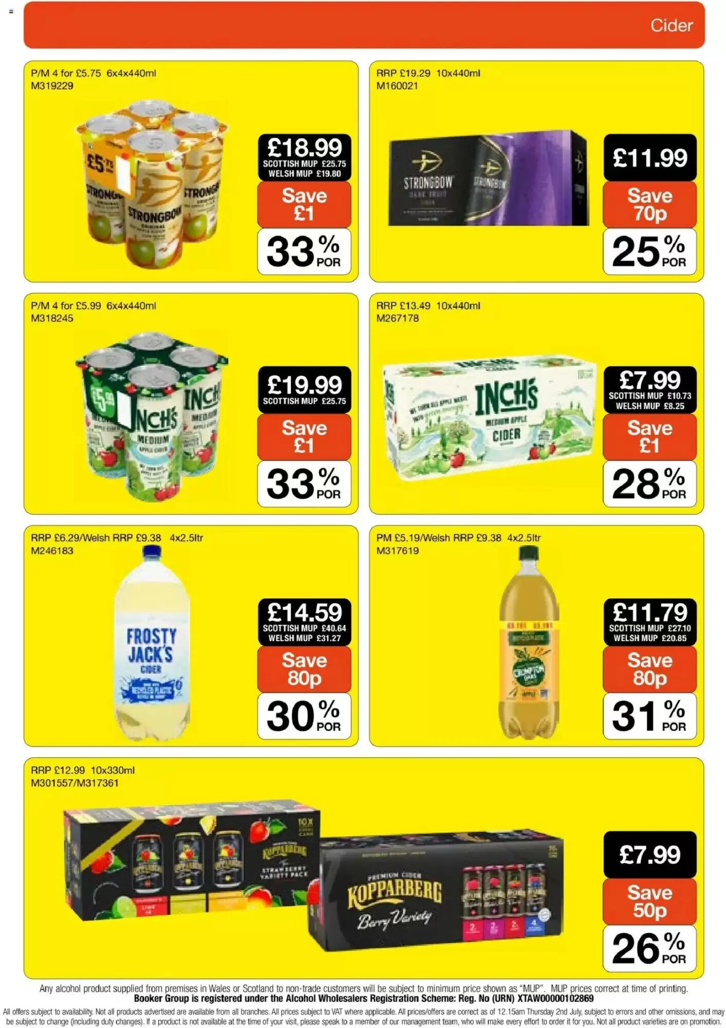 Booker Wholesale offers valid from 22/07/2026 - Page 23.