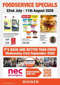 Booker Wholesale offers valid from 22/07/2026