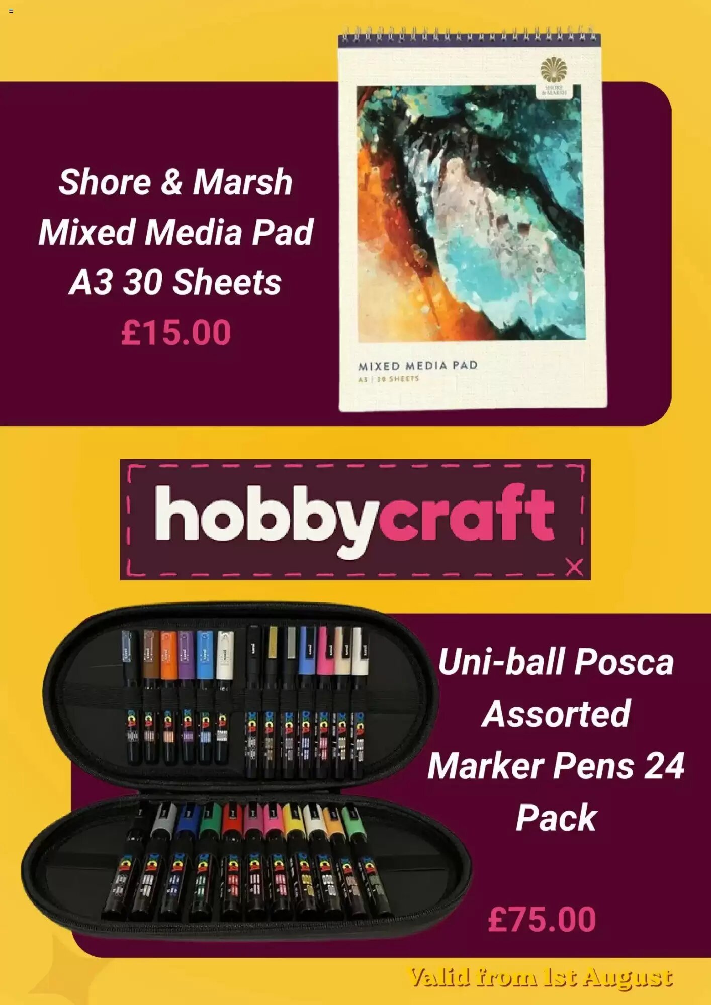 Hobbycraft offers valid from 01/08/2026 - Page 3.