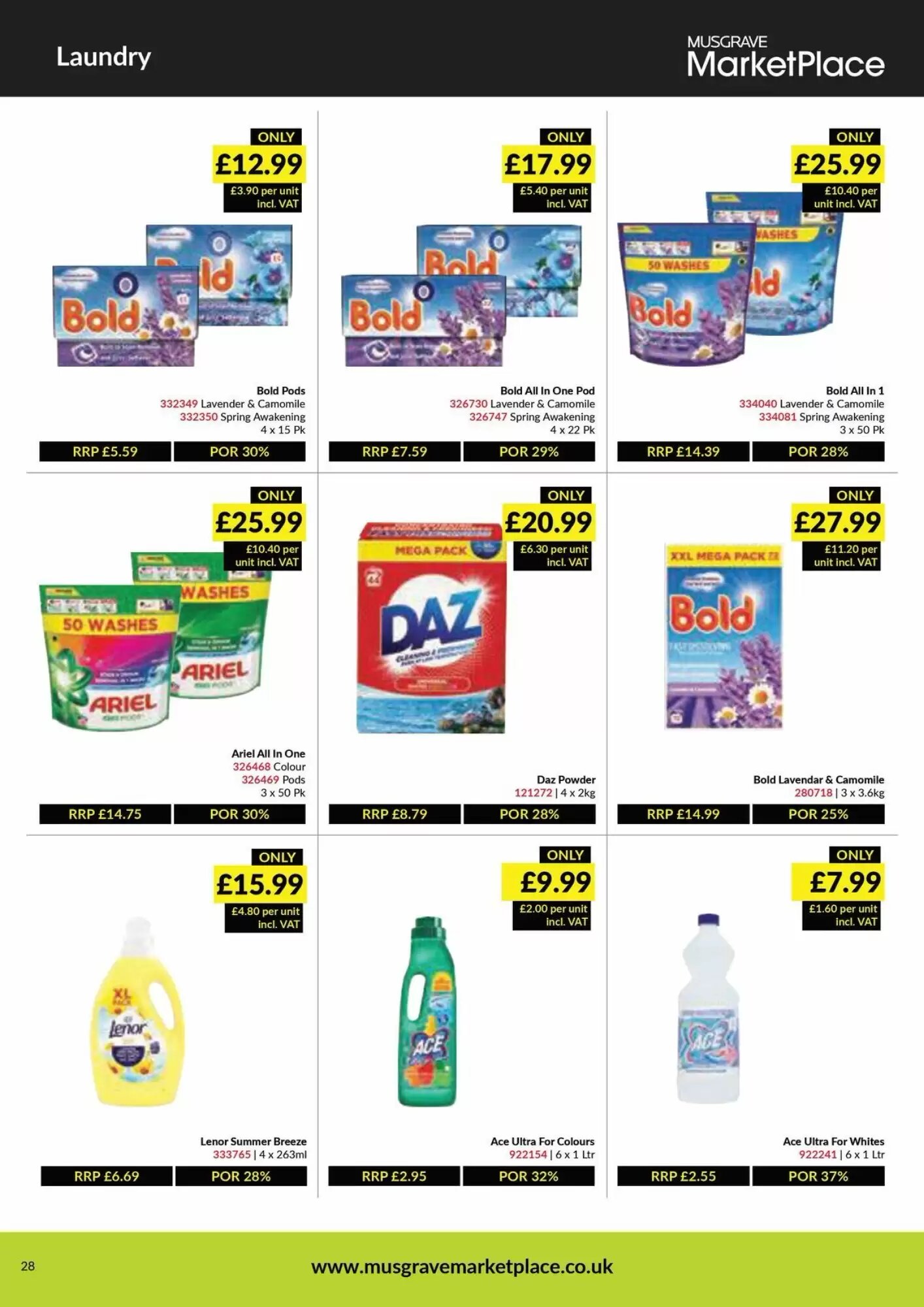 Musgrave MarketPlace offers valid from 03/08/2026 - Page 28.