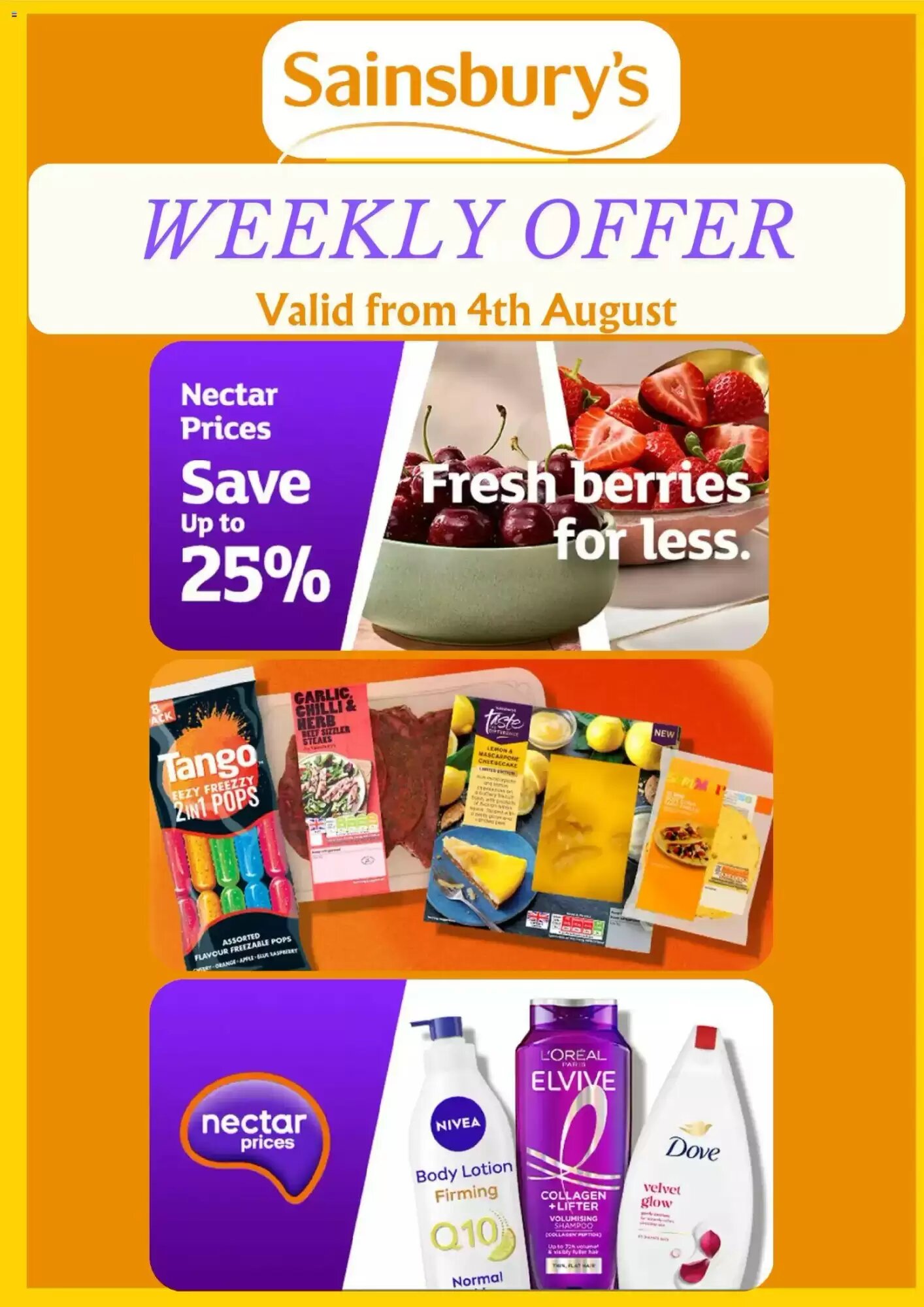 Sainsbury's offers valid from 04/08/2026 - Page 1.