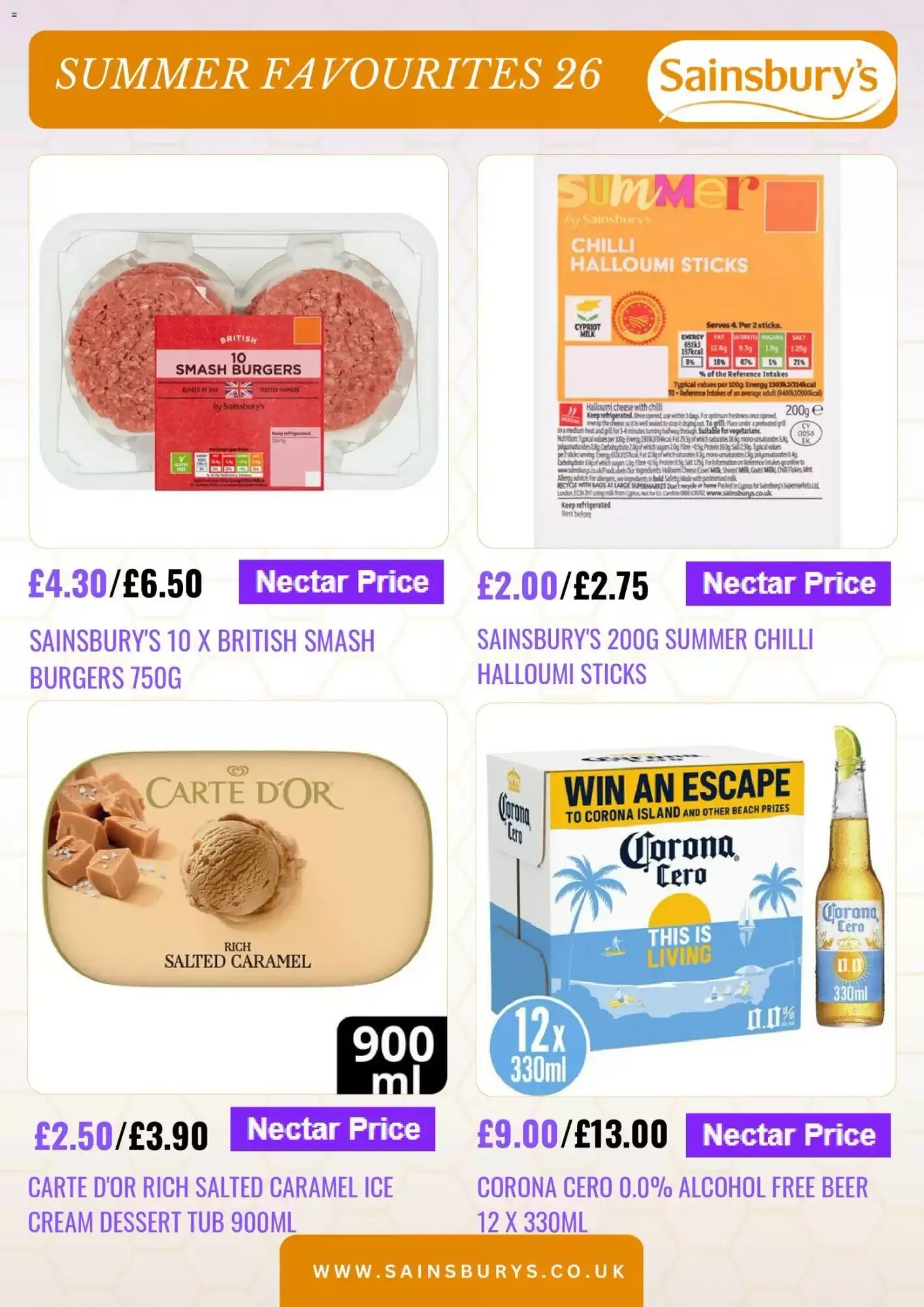 Sainsbury's offers valid from 04/08/2026 - Page 3.