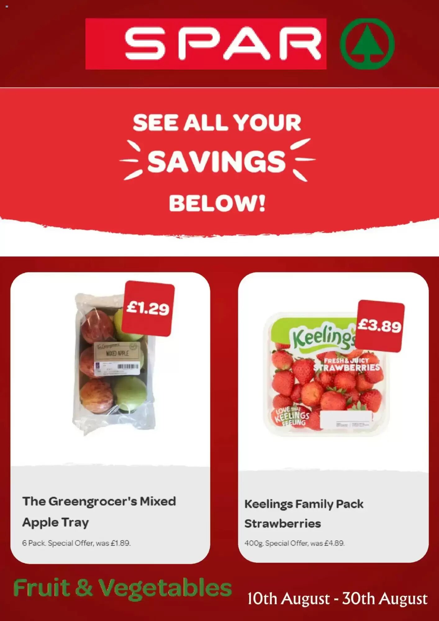 Spar offers valid from 10/08/2026 - Page 1.