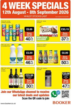 Booker Wholesale offers valid from 12/08/2026