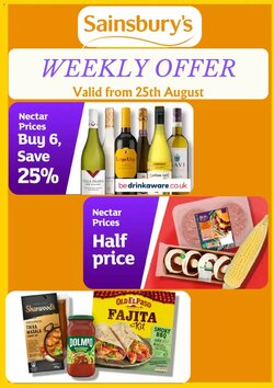 Sainsbury's offers valid from 25/08/2026