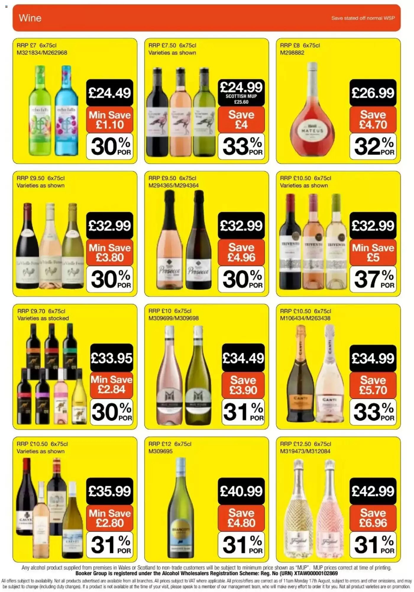 Booker Wholesale offers valid from 09/09/2026 - Page 16.