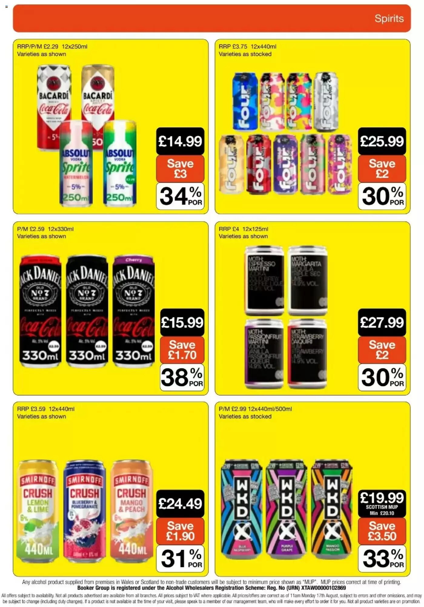 Booker Wholesale offers valid from 09/09/2026 - Page 17.
