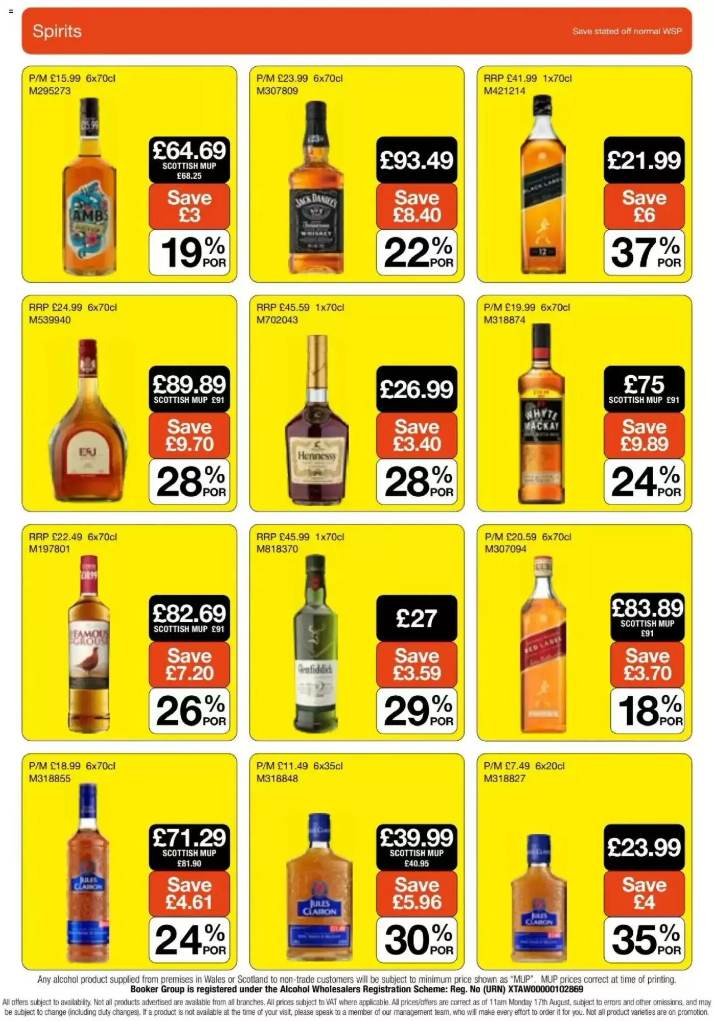 Booker Wholesale offers valid from 09/09/2026 - Page 18.