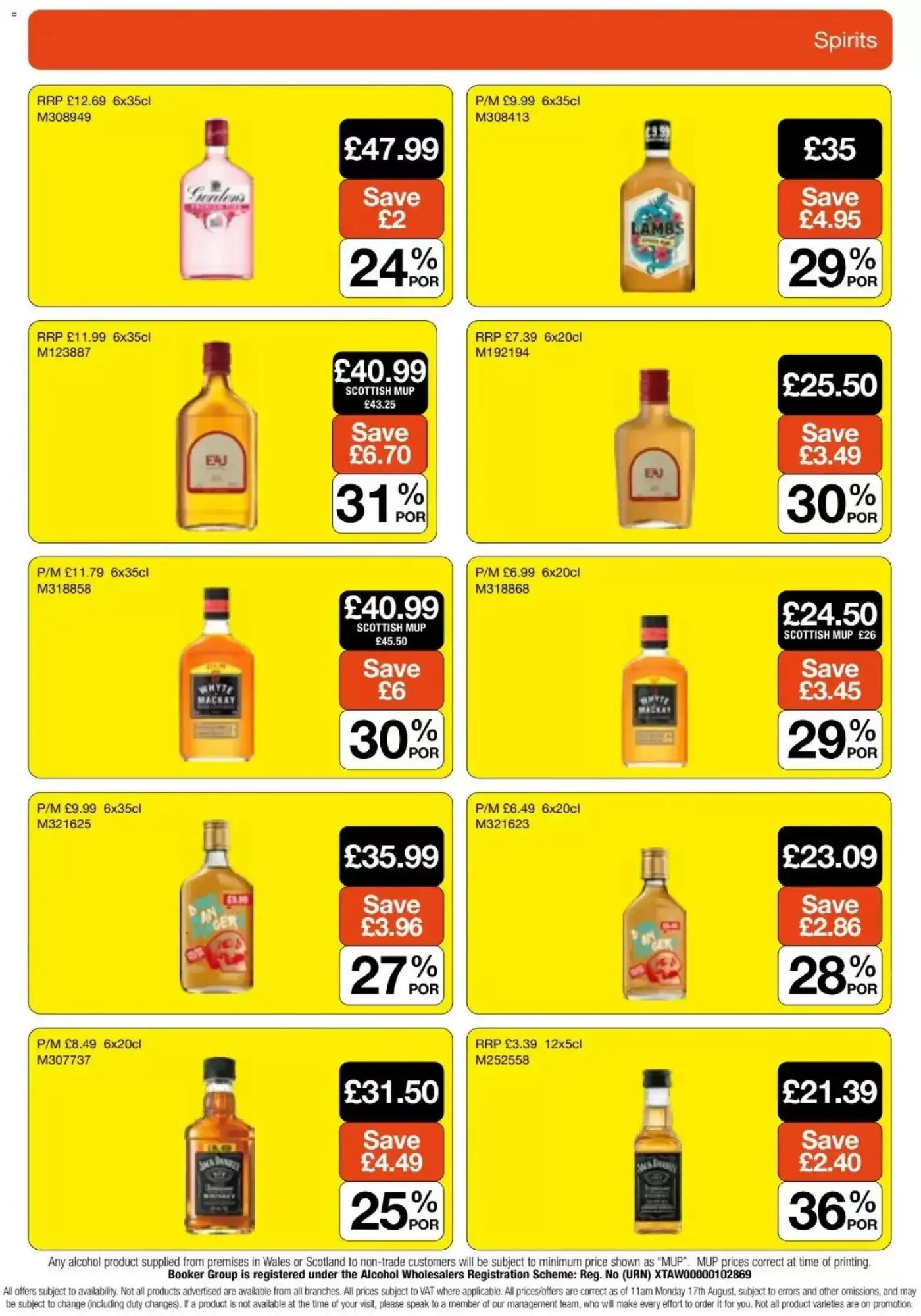 Booker Wholesale offers valid from 09/09/2026 - Page 19.