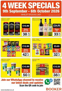 Booker Wholesale offers valid from 09/09/2026