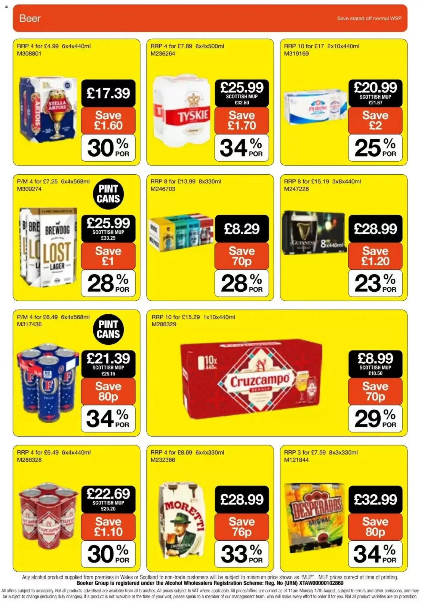 Booker Wholesale offers valid from 09/09/2026 - Page 20.