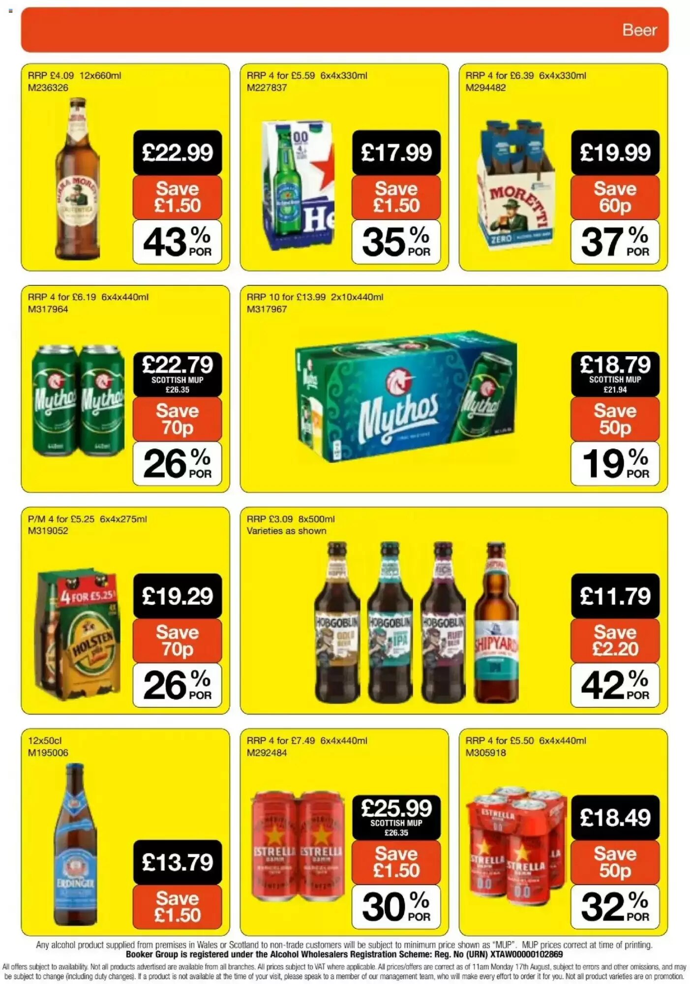 Booker Wholesale offers valid from 09/09/2026 - Page 21.