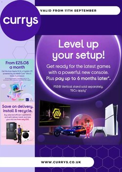 Currys PC World offers valid from 11/09/2026