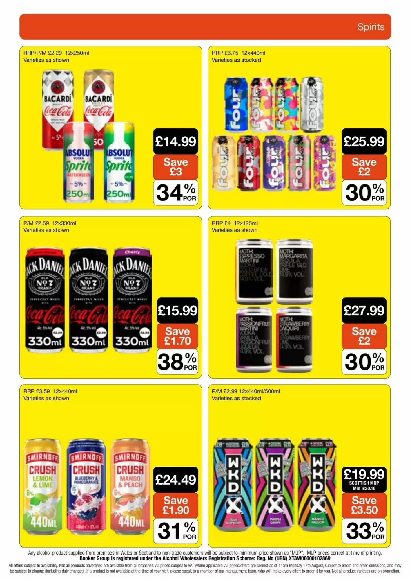 Booker Wholesale offers valid from 25/09/2026 - Page 17.