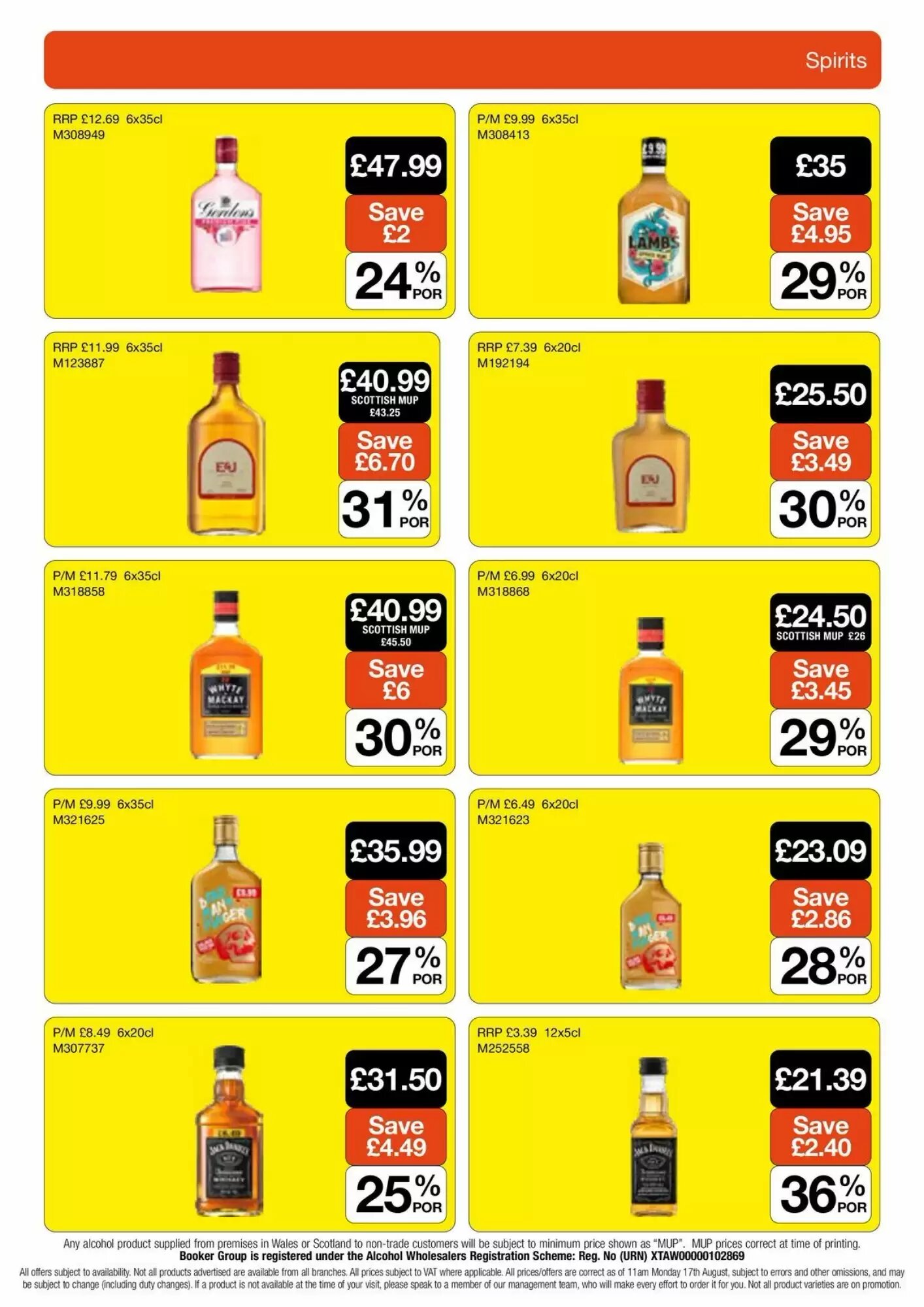 Booker Wholesale offers valid from 25/09/2026 - Page 19.