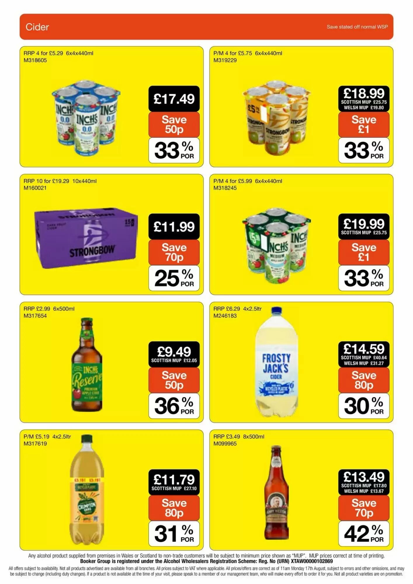 Booker Wholesale offers valid from 25/09/2026 - Page 22.
