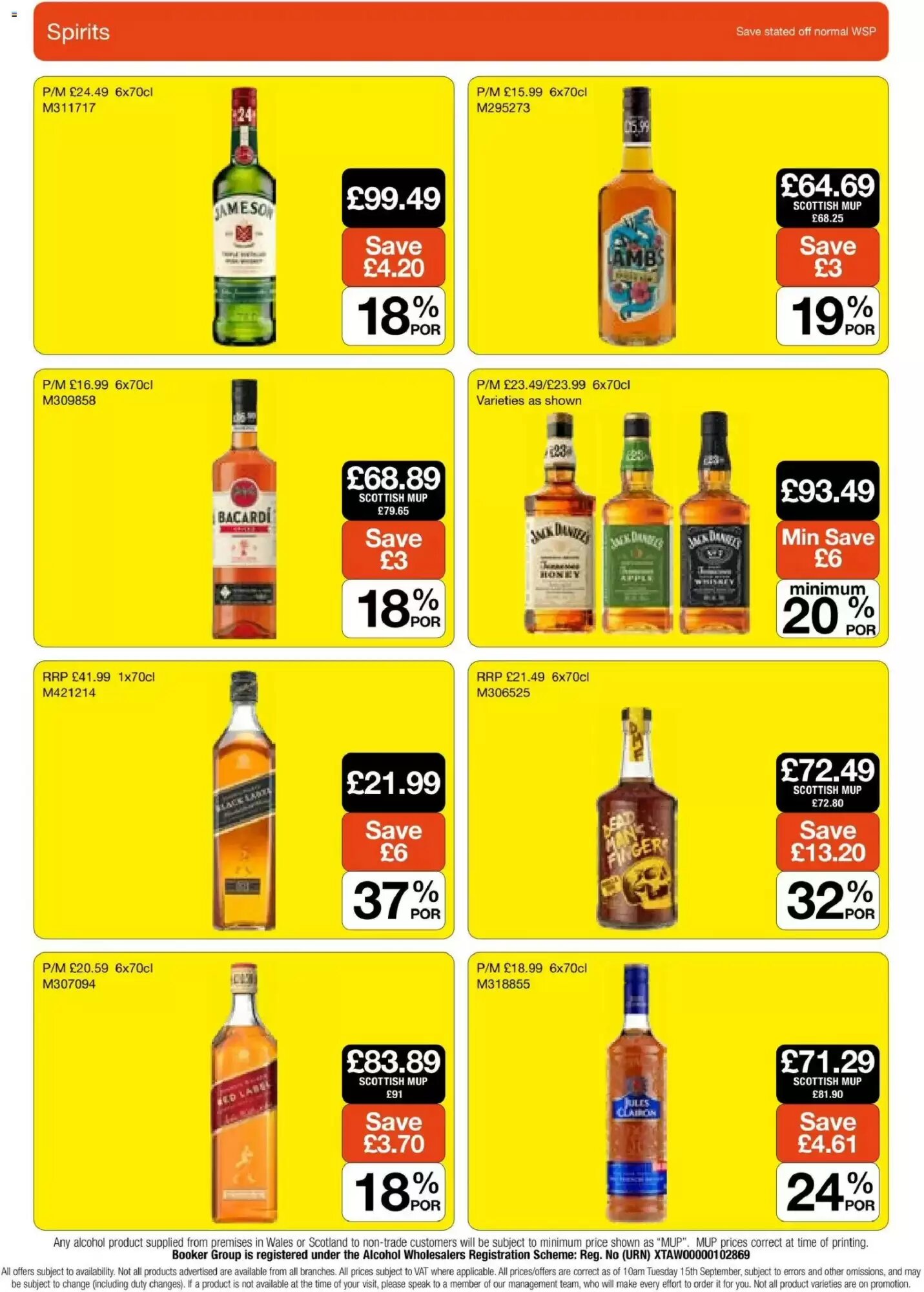 Booker Wholesale offers valid from 07/10/2026 - Page 18.