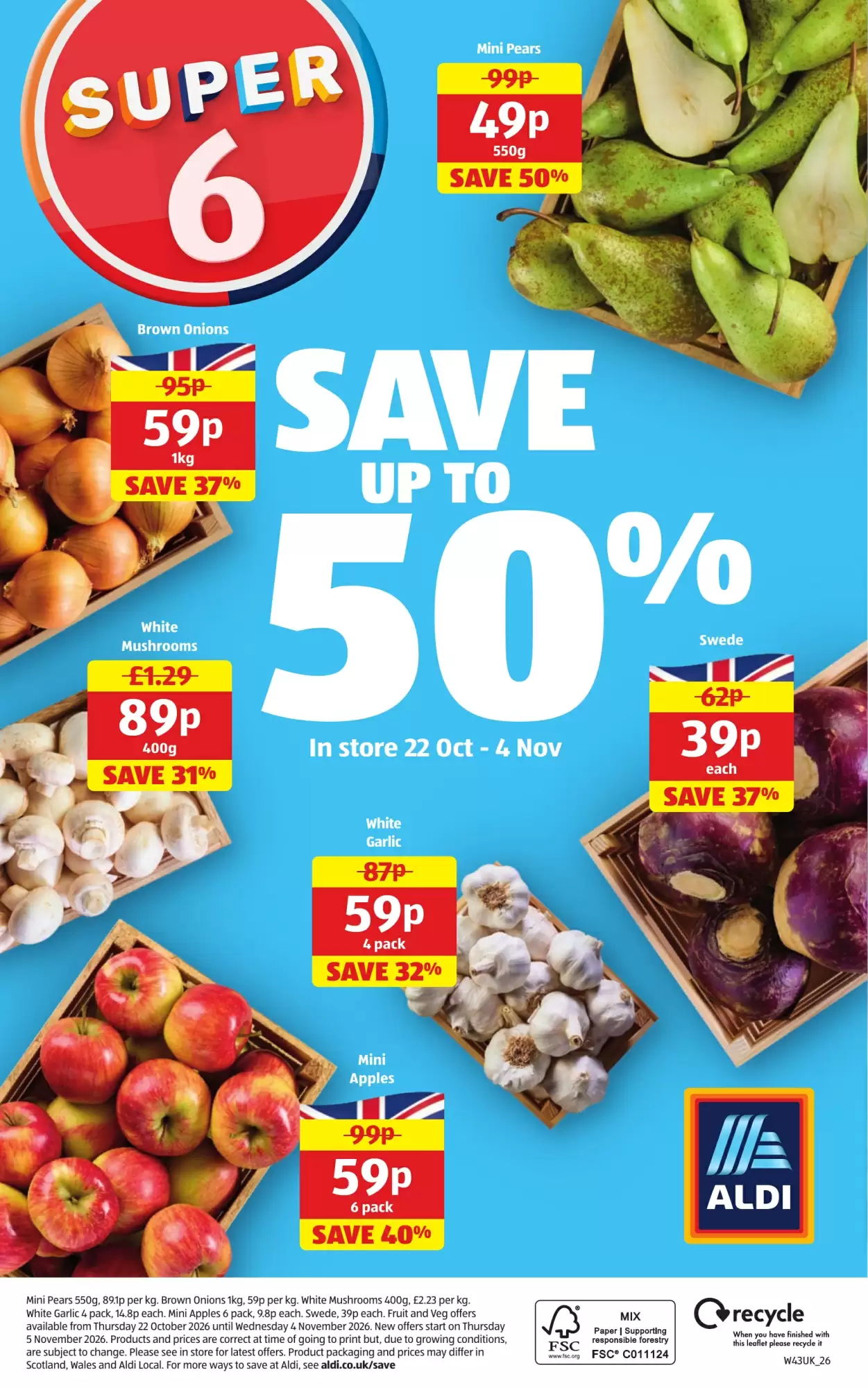 Aldi offers valid from 22/10/2026 - Page 20.
