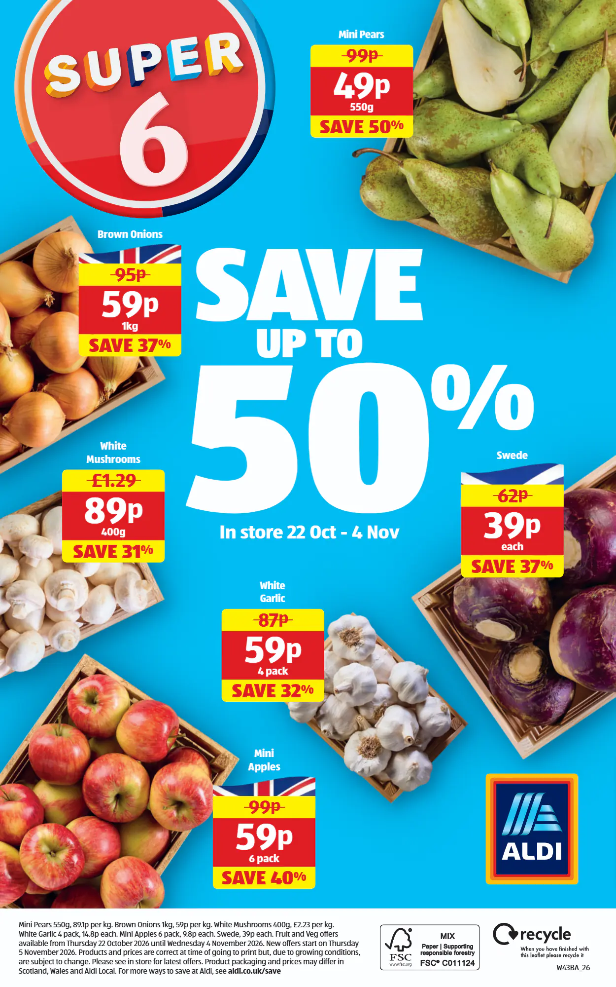 Aldi offers valid from 22/10/2026 - Page 20.