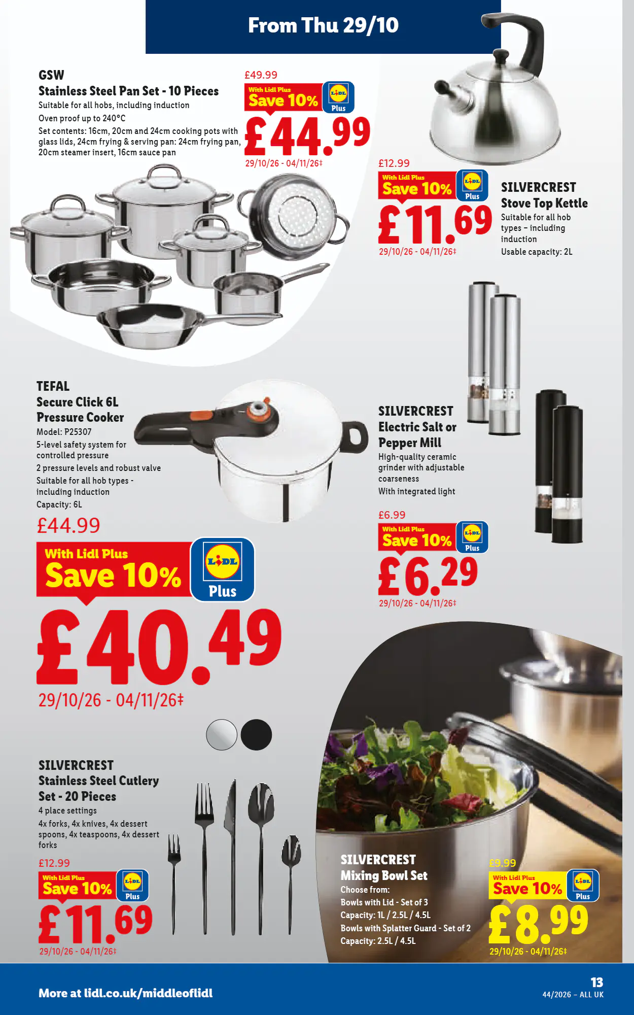 Lidl offers valid from 29/10/2026 - Page 17.
